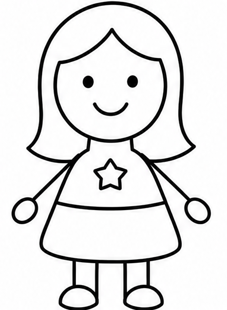 How to draw girl — step 8