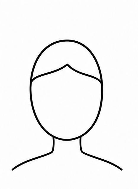 How to draw hair — step 3