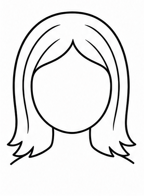 How to draw hair — step 7