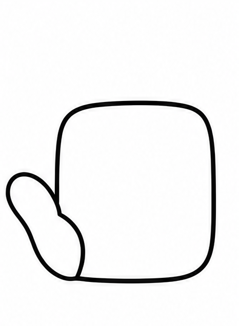 How to draw hands — step 3