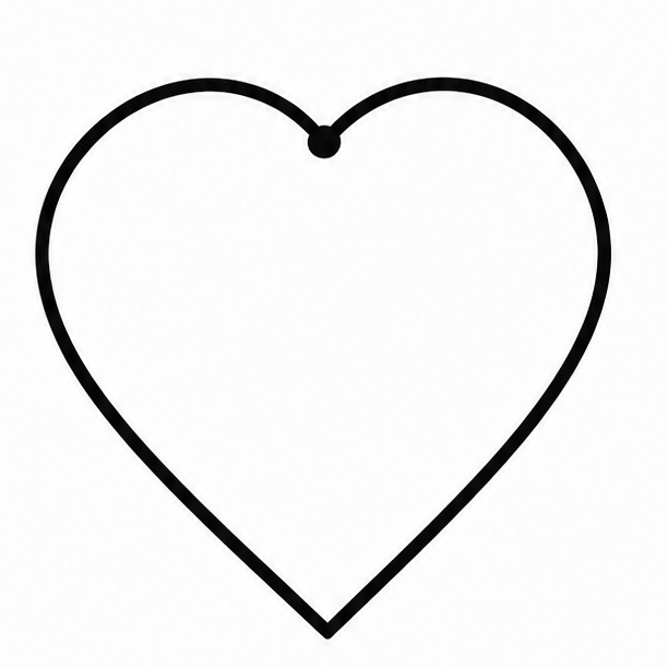 How to draw heart — step 3