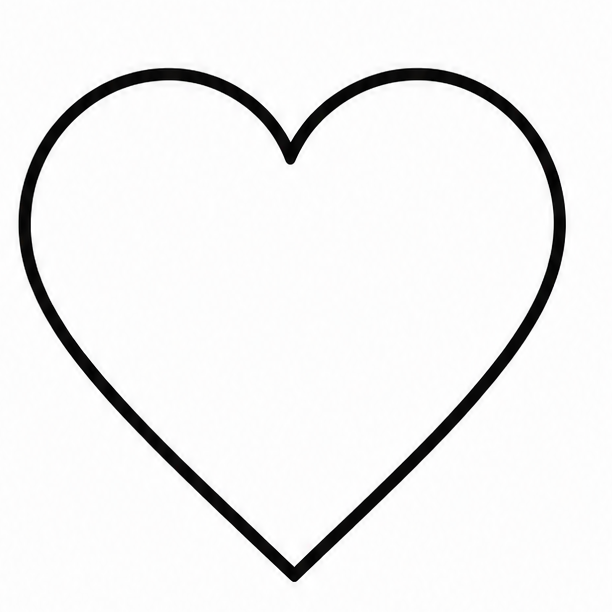 How to draw heart — step 4