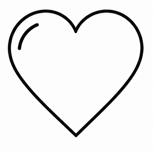 How to draw heart — step 5