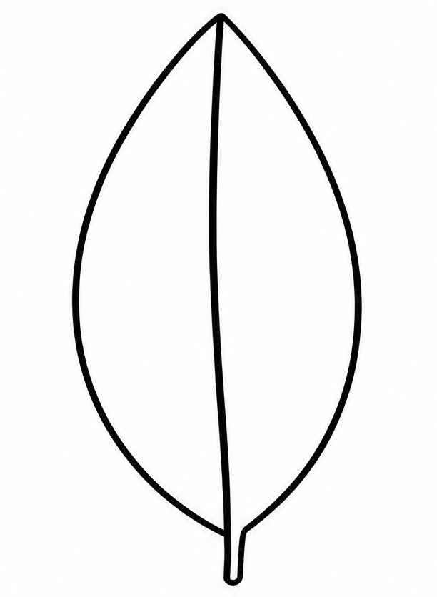 How to draw leaf — step 3