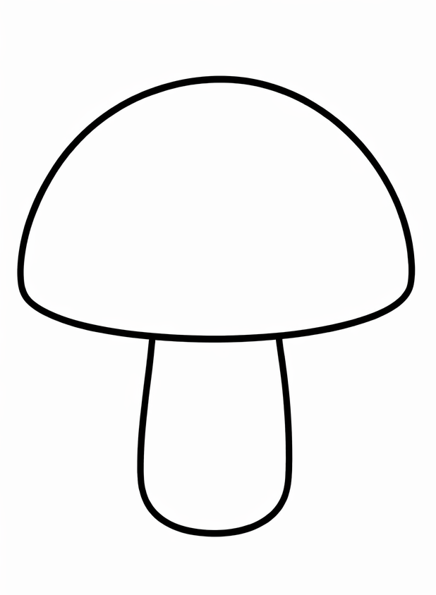 How to draw mushroom — step 3