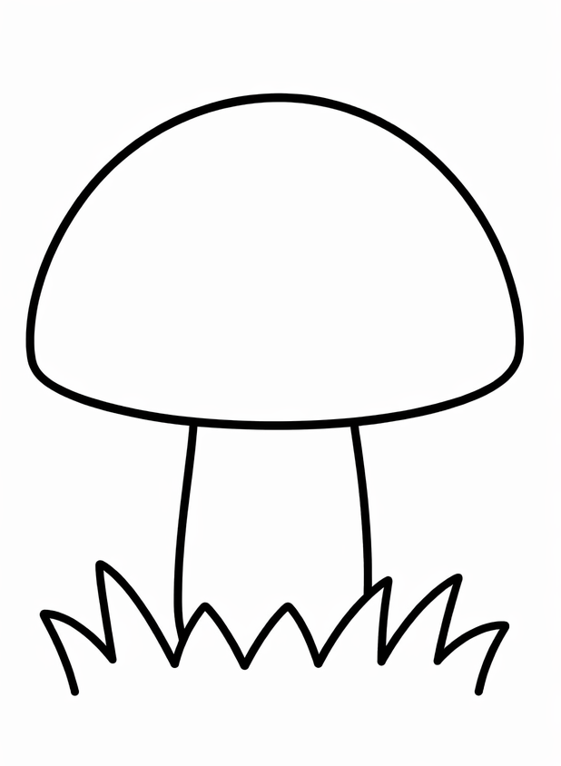 How to draw mushroom — step 4