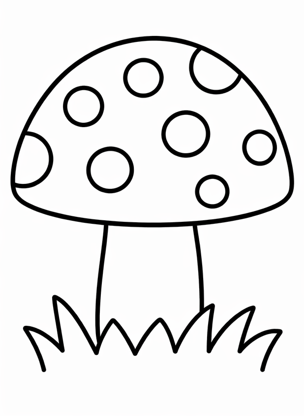 How to draw mushroom — step 5