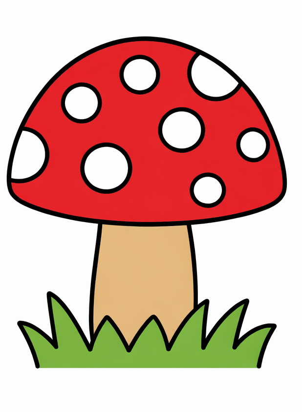 how to draw a mushroom drawing