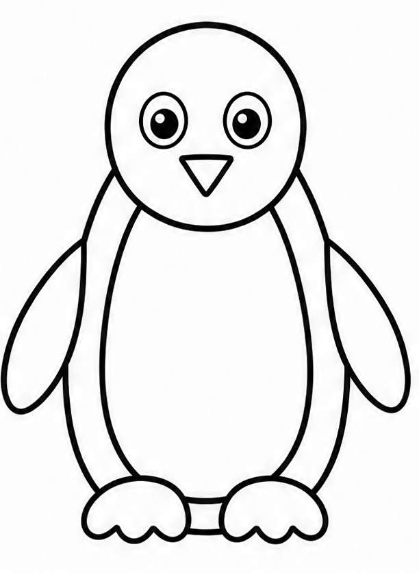 How to draw penguin — step 8