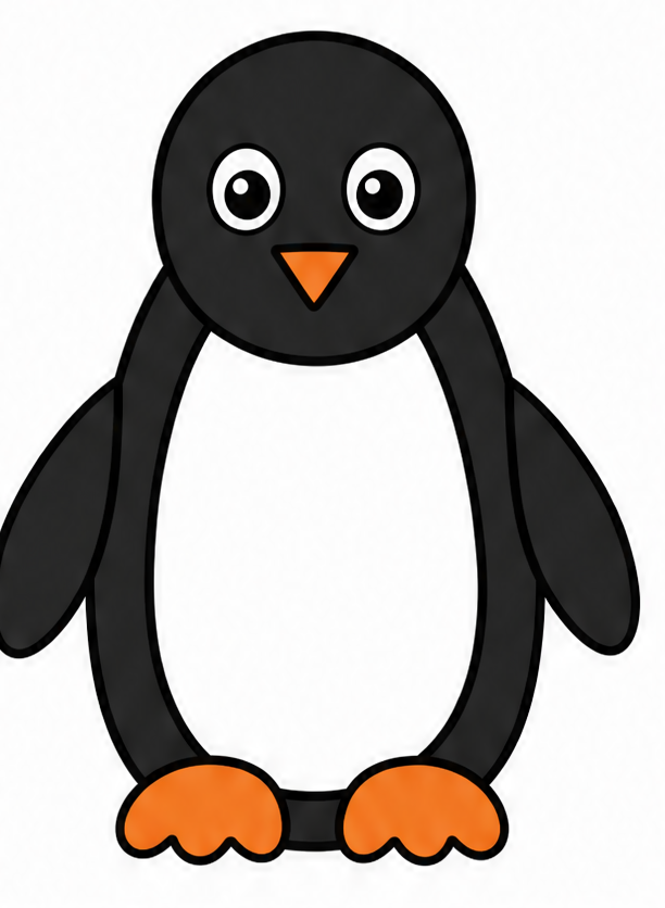 how to draw a penguin drawing