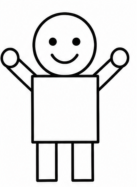 How to draw person — step 6