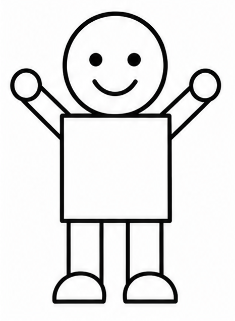 How to draw person — step 7