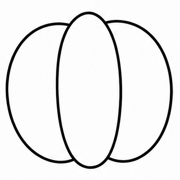 How to draw pumpkin — step 5