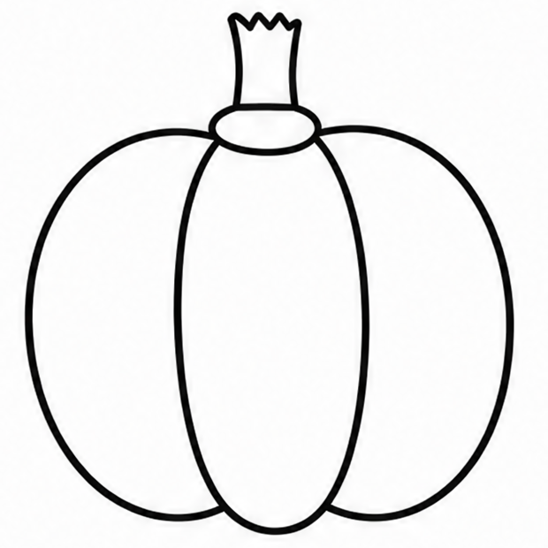 How to draw pumpkin — step 7