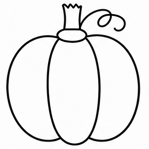 How to draw pumpkin — step 8