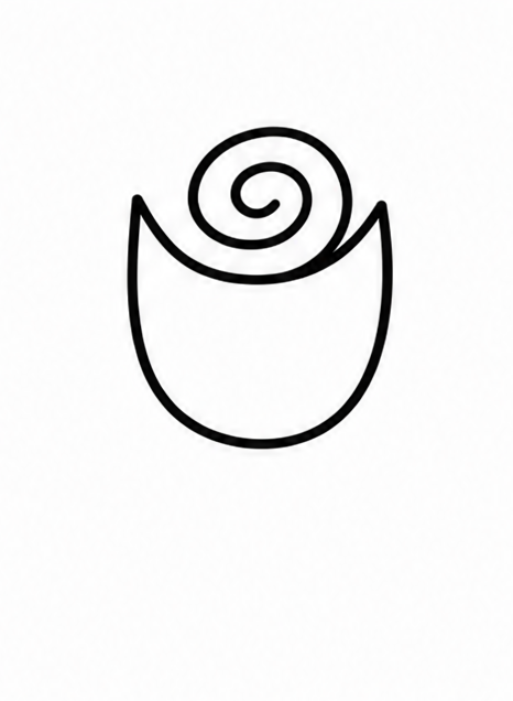 How to draw rose — step 2