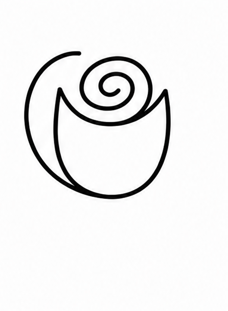How to draw rose — step 3