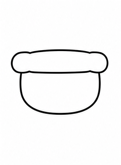 How to draw santa — step 1