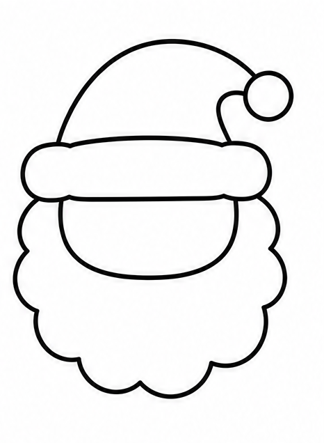 How to draw santa — step 3
