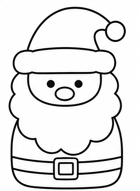 How to draw santa — step 6