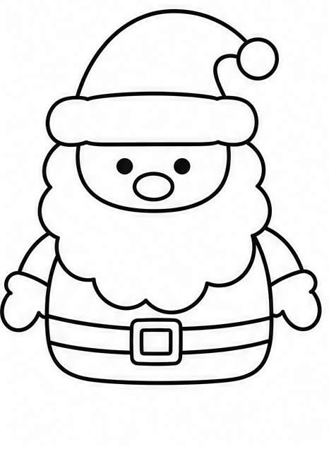 How to draw santa — step 7