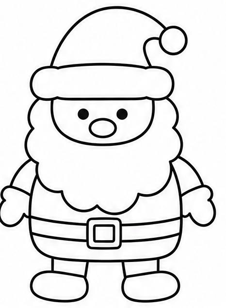 How to draw santa — step 8