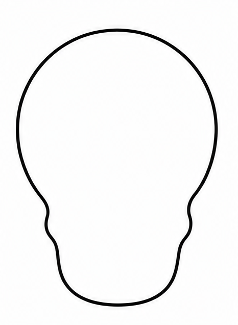 How to draw skull — step 3