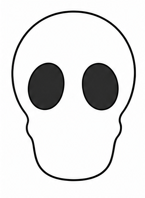 How to draw skull — step 4
