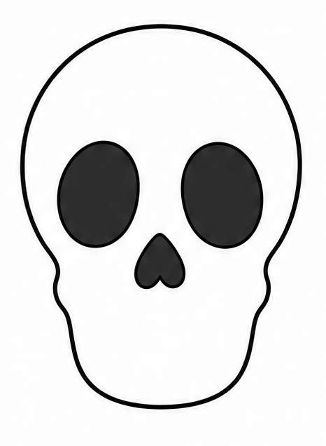How to draw skull — step 5