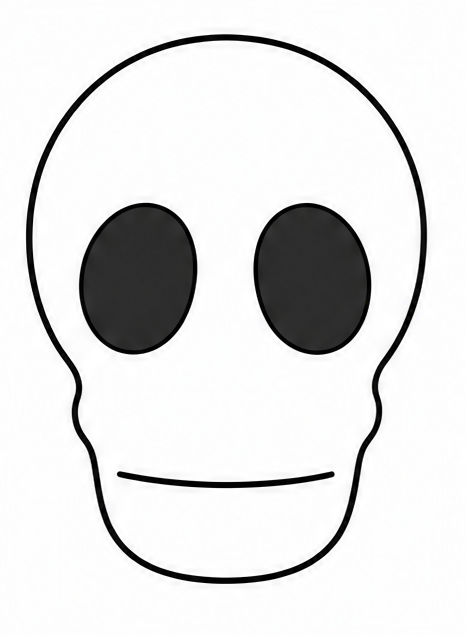 How to draw skull — step 6