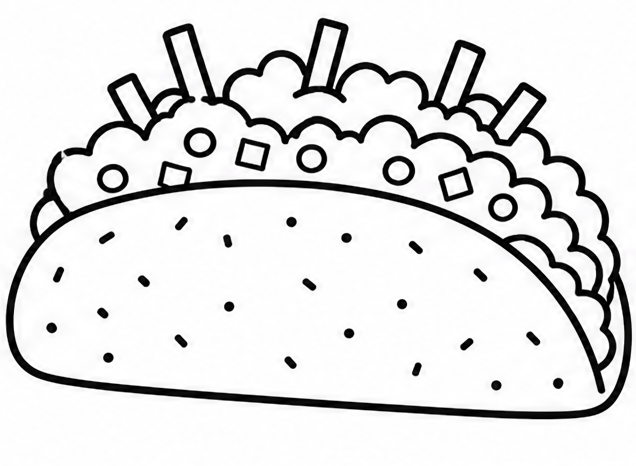 How to draw taco — step 7