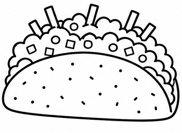 How to draw taco — step 8