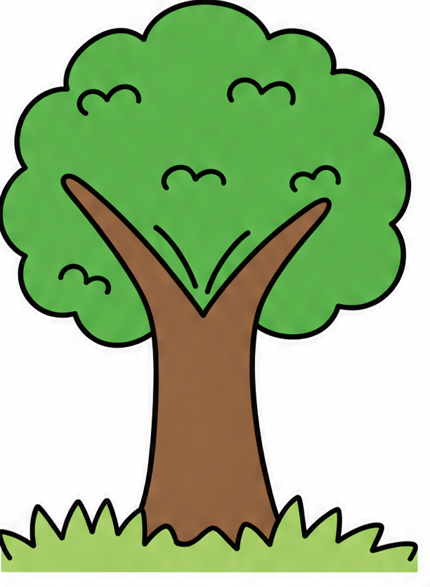 how to draw a tree drawing