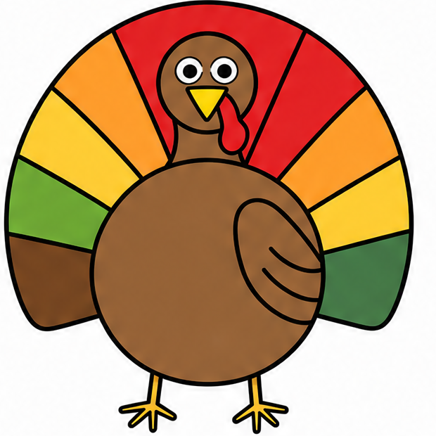 how to draw a turkey easy drawing