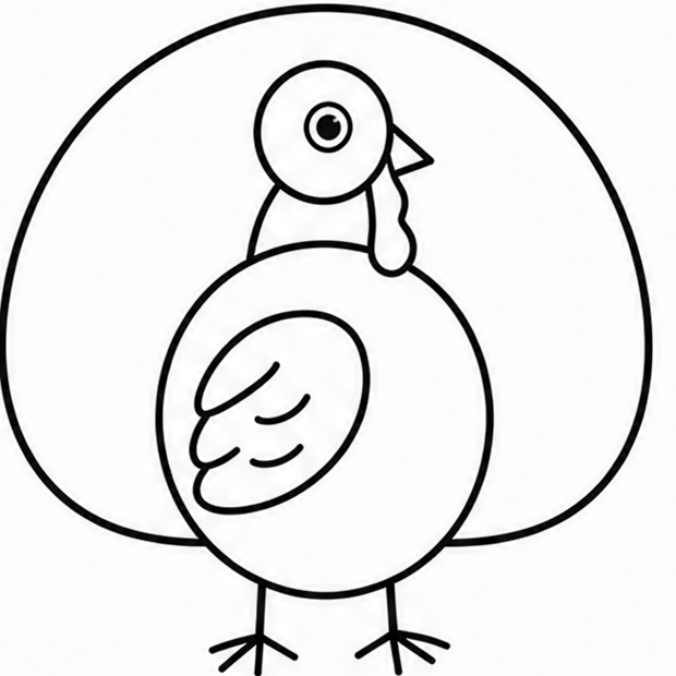 How to draw turkey — step 7