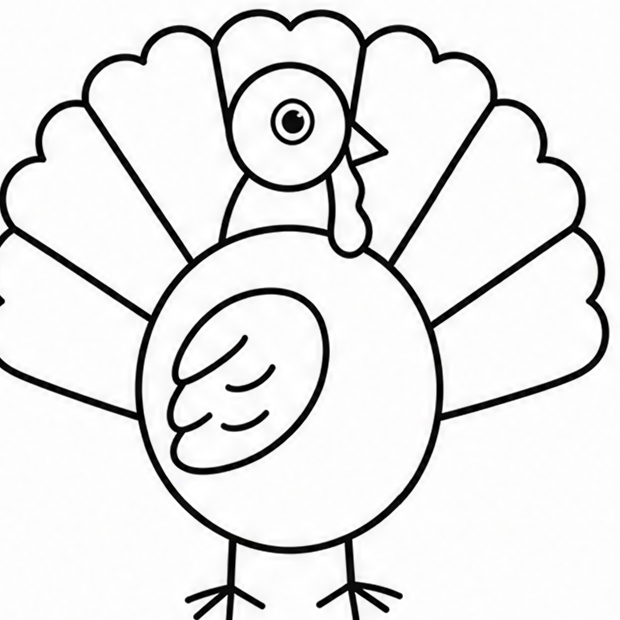 How to draw turkey — step 8