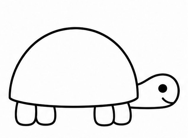 How to draw turtle — step 6
